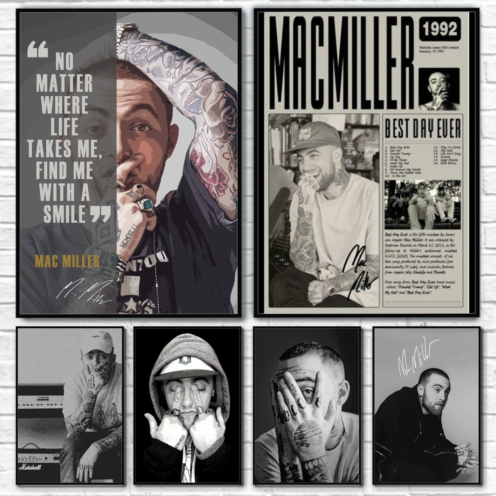 Interior Design Poster - Plakat Raper M-Mac Miller Dekoracja Pokoju