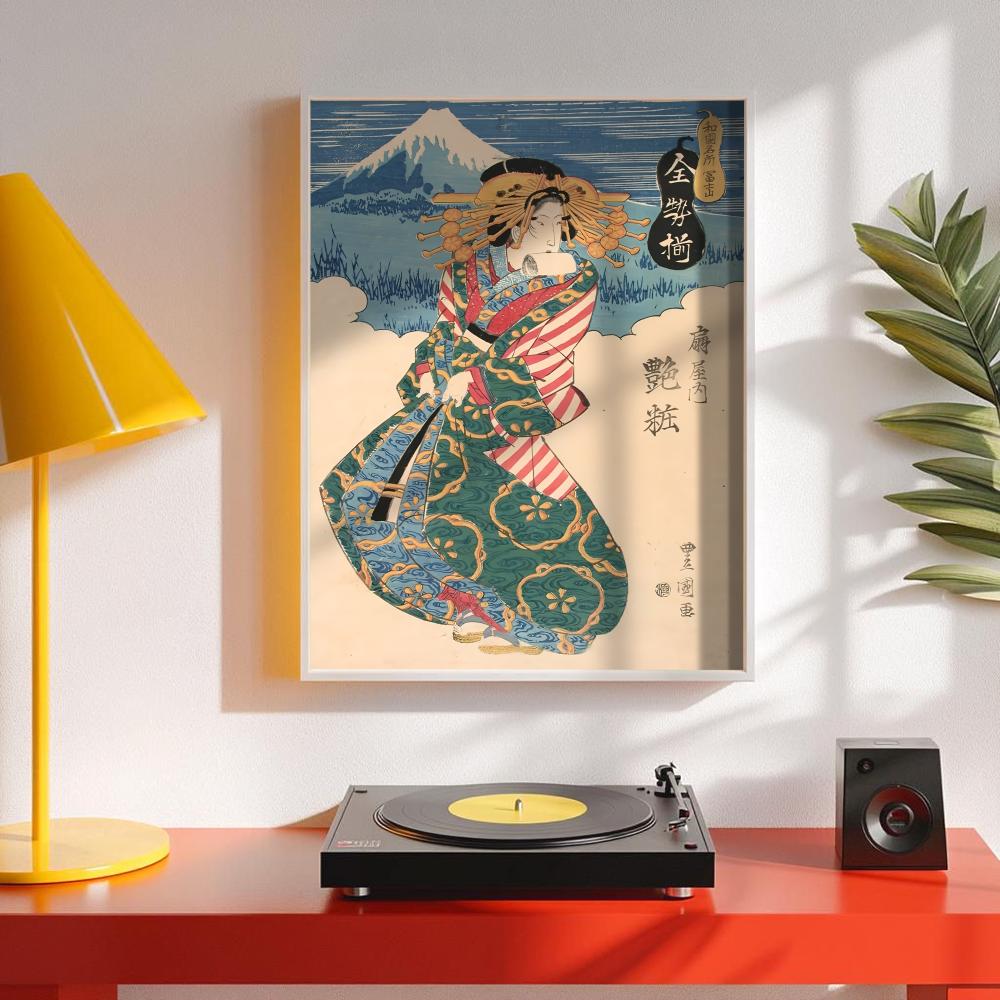 Retro Japońska Gejsza Plakat M – Interior Design Poster recenzja i cena